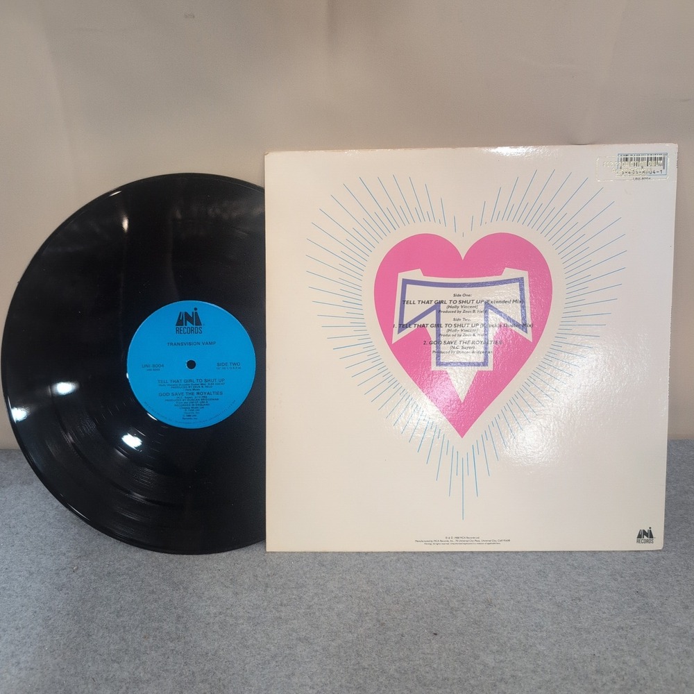 Transvision Vamp Tell That Girl to Shut Up 12" Vinyl Single UNI-8004 Promo VG+ - Picture 2 of 3
